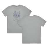 Unisex Organic Cotton Graphic Tee - Medium Grey/Stormy Grey - NYC