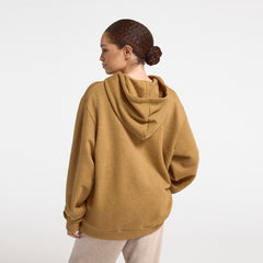 Unisex Merino Blend Hoodie - Stony Beige Heather