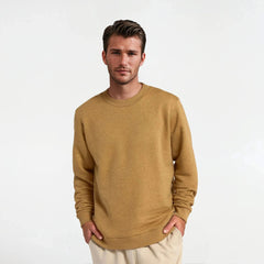 Men's Merino Blend Sweatshirt - Stony Beige Heather