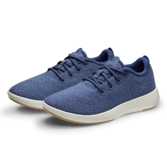 Women's Wool Runner Mizzle - Hazy Indigo (Natural White Sole)