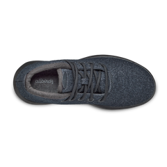 Men's Wool Runner-up Mizzles - Natural Black (Natural Black Sole)