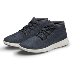 Men's Wool Runner-up Mizzle - Natural Black (Natural White Sole)