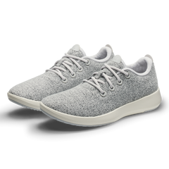 Women's Wool Runner Mizzle - Light Grey (Natural White Sole)