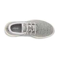 Women's Wool Runner Mizzle - Light Grey (Natural White Sole)