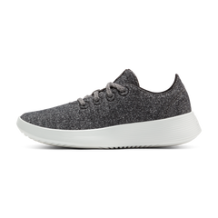 Women's Wool Runner Go - Dark Grey (Light Grey Sole)