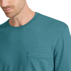 Men's Soft Merino Long Sleeve Tee - Chasm Teal