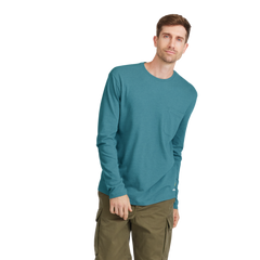 Men's Soft Merino Long Sleeve Tee - Chasm Teal