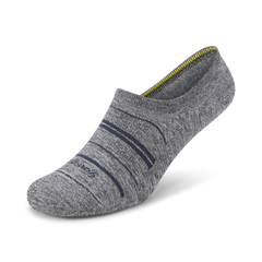 Anytime No Show Sock - Natural Grey Heather/Deep Navy
