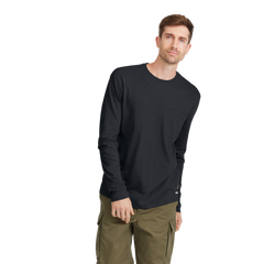 Men's Soft Merino Long Sleeve Tee - True Black - New Edition