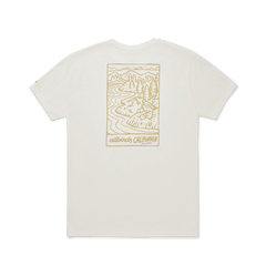 Unisex Organic Cotton Graphic Tee - Natural White/Stony Beige - CA