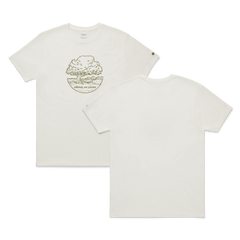 Unisex Organic Cotton Graphic Tee - Natural White/Rugged Green - NZ