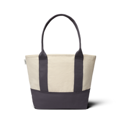 Mini Canvas Tote Bag - Natural White/Natural Grey