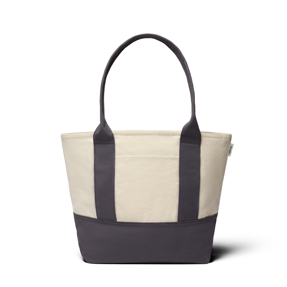 Mini Canvas Tote Bag - Natural White/Natural Grey