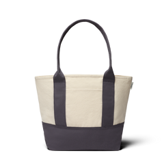 Mini Canvas Tote Bag - Natural White/Natural Grey