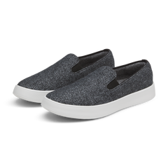 Women's Wool Cruiser Slip On - Dark Grey (Light Grey Sole)