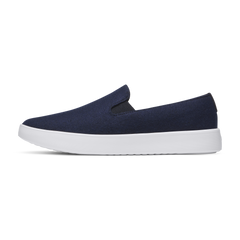 Men's Wool Cruiser Slip On - Dark Navy (Blizzard Sole)