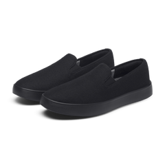 Men's Wool Cruiser Slip On - Natural Black (Natural Black Sole)