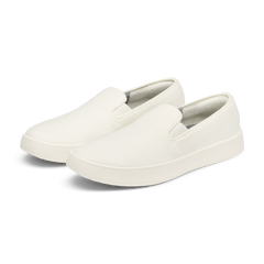 Women's Wool Cruiser Slip On - Natural White (Natural White Sole)