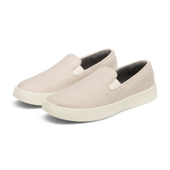 Men's Wool Cruiser Slip On - Rugged Beige (Stony Cream Sole)