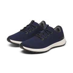 Men's Wool Runner NZ Waterproof - Dark Navy (Natural White Sole)