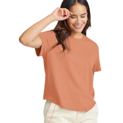 Women's Soft Merino Tee - Sienna Blush