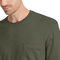 Men's Soft Merino Long Sleeve Tee - Thunder Green