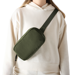 Recycled Belt Bag - Thunder Green