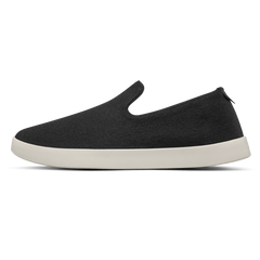 Men's Wool Lounger - True Black (Cream Sole)