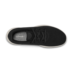 Men's Wool Runner - True Black (Cream Sole)